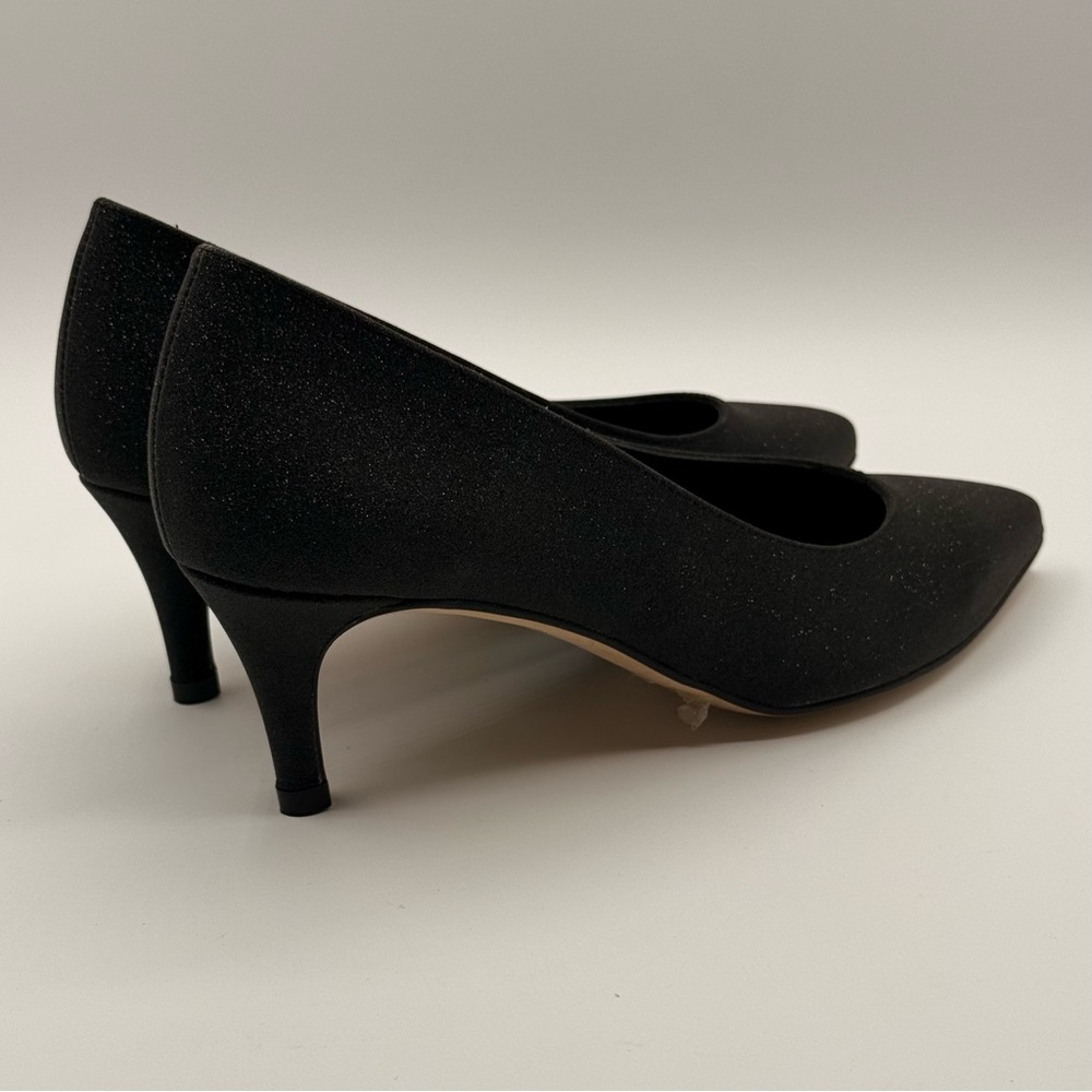 Raphael Sarti Elite Black Sparkle Women's Low Heels Size 37 - Picture 13 of 17